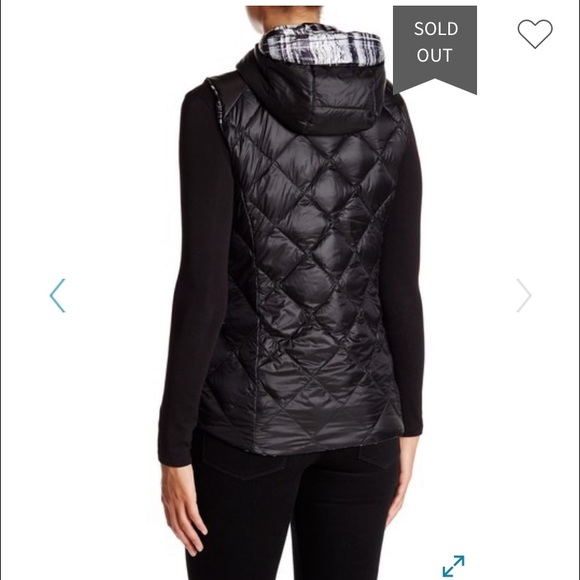 Gerry Packable Reversible Down Vest Black Grey XXL - Picture 4 of 16